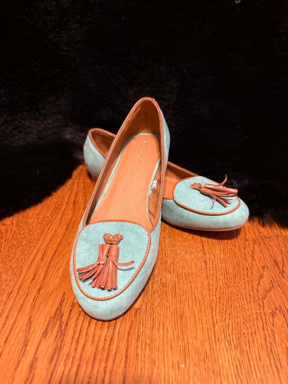 Tasseled loafer sea green
